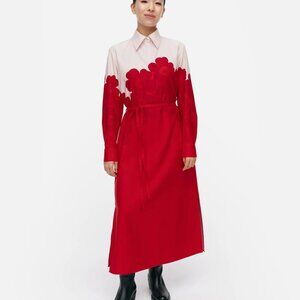 Marimekko SPESIFI UNIKKO - Shirt dress - light pink/red size 38 US S/8